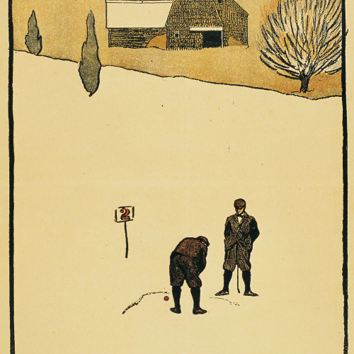 image for: Edward Penfield - Golf Calendar. February - 1899