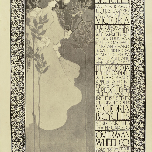image for: William Henry Bradley - Victoria Bicycles - Cap a 1895