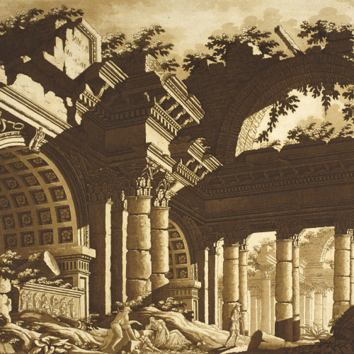 image for: Lodovico Pozzetti - Ruïnes d&#039;un temple - Posterior a 1817