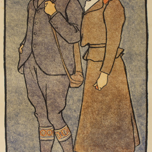 image for: Edward Penfield - November, December (Golf Calendar) - 1899