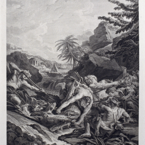 image for: Pasqual Pere Moles Corones - La caça del cocodril - 1774