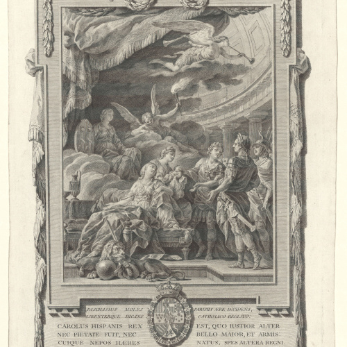 image for: Pasqual Pere Moles Corones - Al·legoria del naixement de l&#039;infant Carles Climent - 1771