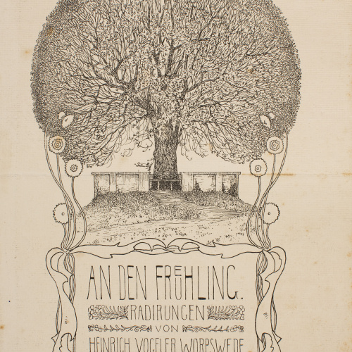 image for: Heinrich Vogeler - An den Fruehling - Cap a 1890-1910