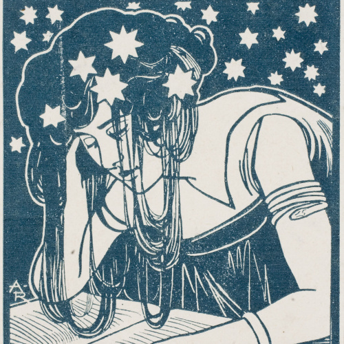 image for: Alexandre de Riquer - Ex-libris Rafel Patxot - Cap a 1901