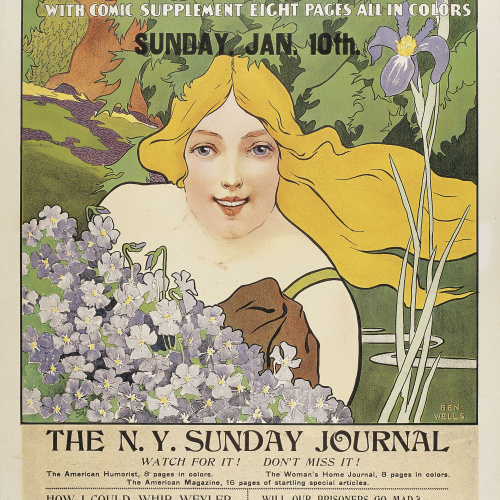 image for: Ben Wells - The New York Sunday Journal - Cap a 1890-1910