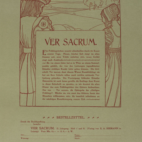 image for: Anònim - Ver Sacrum - 1899