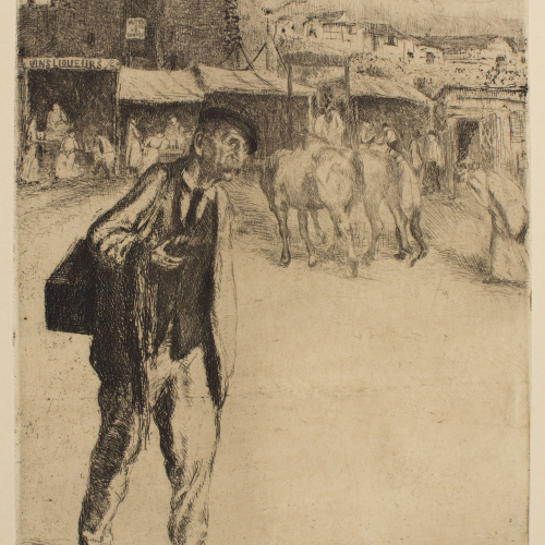 image for: Joaquim Sunyer - Marchand de rubans - 1900