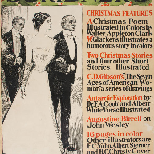 image for: Charles Dana Gibson - The Christmas Scribner&#039;s - 1899