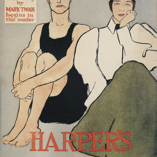 image for: Edward Penfield - Harper&#039;s August. Tom Sawyer Detective - 1896