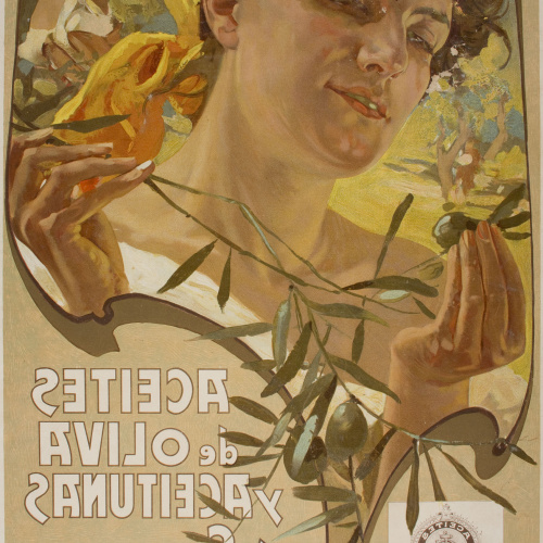 image for: Adolf Hohenstein - Aceites de oliva y aceitunas G. Sensat - Cap a 1890-1902