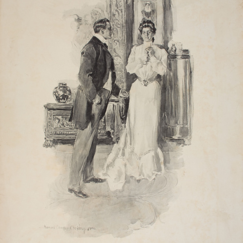 image for: Howard Chandler Christy - A Pasteboard Crown - 1902