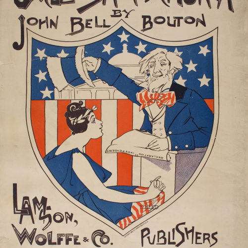 image for: Ethel Reed - Uncle Sam&#039;s Church - 1895