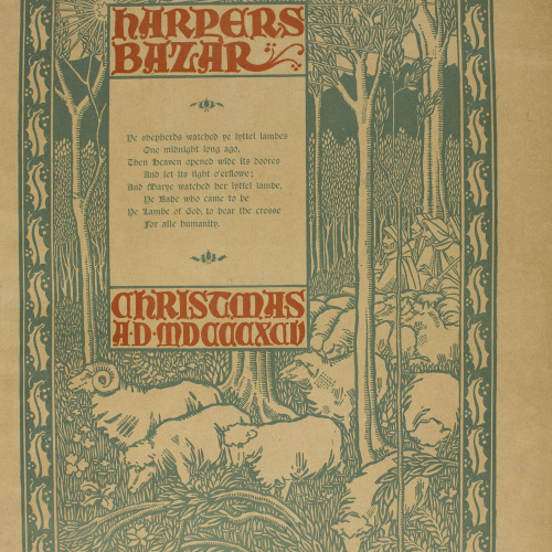 image for: William Henry Bradley - Harper&#039;s Bazar Christmas AD MDCCCXCV - 1895