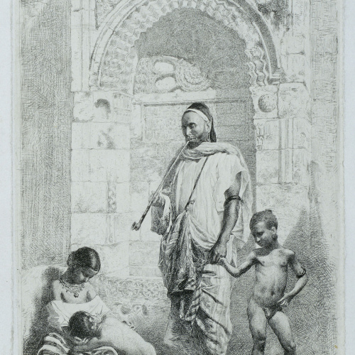 image for: Marià Fortuny - Família marroquina - 1862
