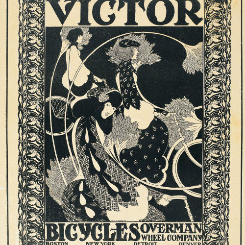 image for: William Henry Bradley - Victor Bicycles - Cap a 1896