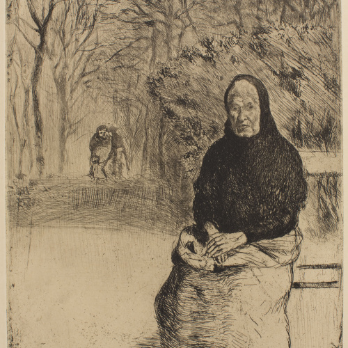 image for: Joaquim Sunyer - Vieille femme - Cap a 1900