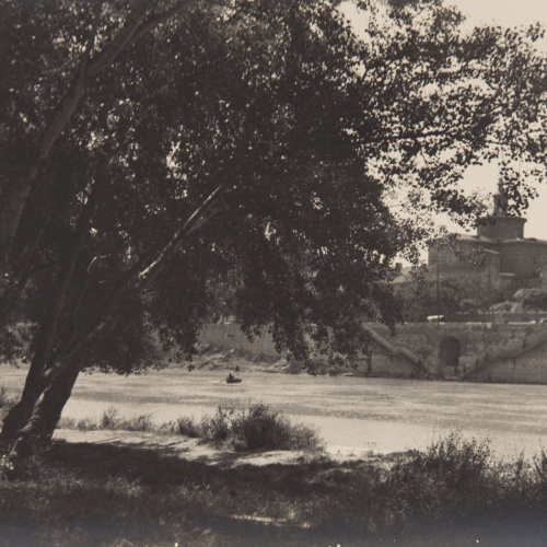 image for: Claudi Carbonell - Vista de l'església de San Juan de los Panetes (Saragossa) - Cap a 1925