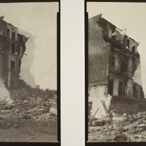 image for: Martí Llorens - Demolició a Icària 100 (díptic) - 1987
