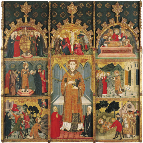 image for: Jaume Serra - Retaule de sant Esteve - Cap a 1385