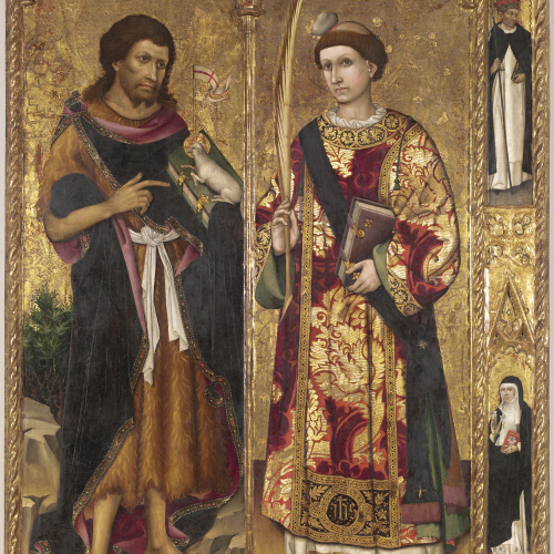 image for: Mestre de sant Joan i sant Esteve - Sant Joan Baptista i sant Esteve - Cap a 1450