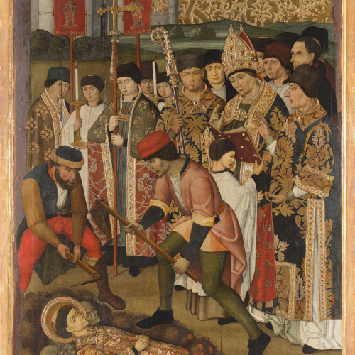 image for: Grup Vergós - Invenció del cos de sant Esteve - Cap a 1495-1500