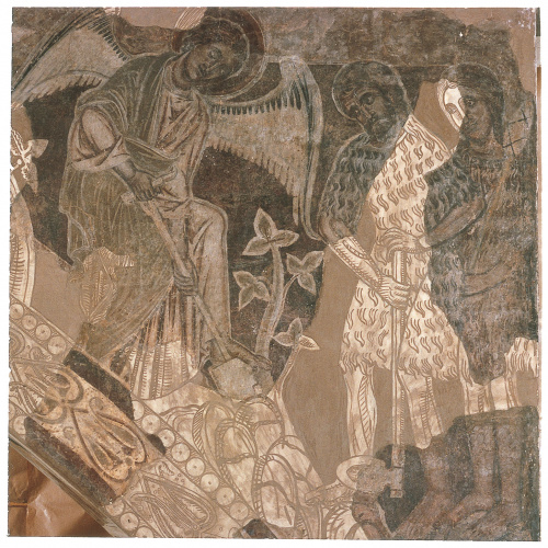image for: Mestre de la sala capitular de Sixena - Un àngel ensenya Adam a treballar la terra, de la sala capitular de Sixena - Entre 1196-1208 [3]