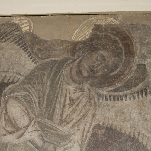 image for: Mestre de la sala capitular de Sixena - Un àngel ensenya Adam a treballar la terra, de la sala capitular de Sixena - Entre 1196-1208 [2]