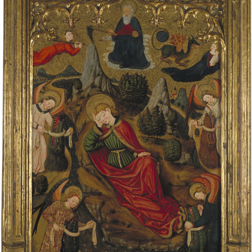 image for: Mestre d’Aiguatèbia - El somni de sant Joan Evangelista a Patmos - Cap a 1450-1455