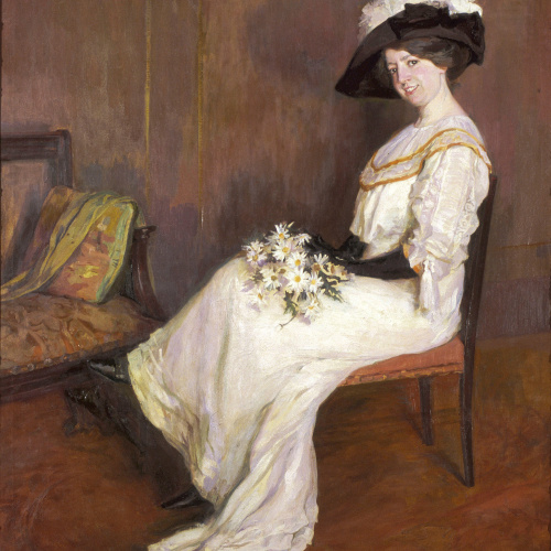 image for: Lluïsa Vidal - Retrat de Marta Vidal Puig - Cap a 1907-1911
