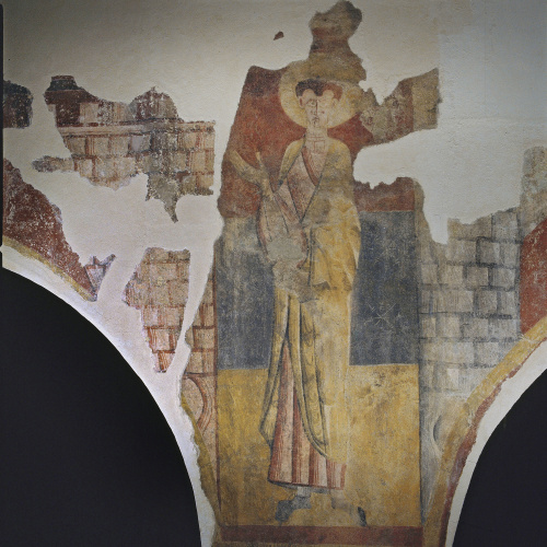 image for: Mestre de Boí - Sant entre dues torres de Sant Joan de Boí - Cap a 1100