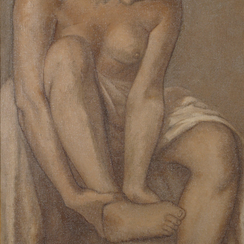 image for: Juli González - Dona rentant-se - Cap a 1912-1913