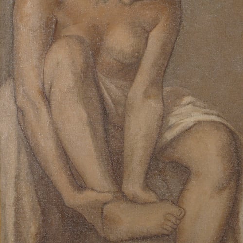 image for: Juli González - Dona rentant-se - Cap a 1912-1913