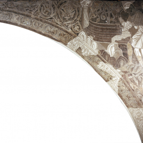 image for: Mestre de la sala capitular de Sixena - Noè construeix l&#039;arca, de la sala capitular de Sixena - Entre 1196-1208