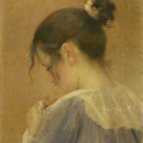 image for: Laureà Barrau - Retrat de Maria Baster i Robert - Cap a 1900