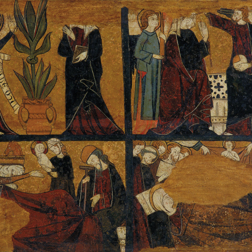 image for: Anònim. Castella - Anunciació, Nativitat, Dormició i Coronació de la Mare de Déu - Cap a 1295