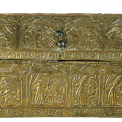 image for: Anònim. Catalunya. Barcelona - Capseta amatòria amb escenes galants - Entre 1370-1450