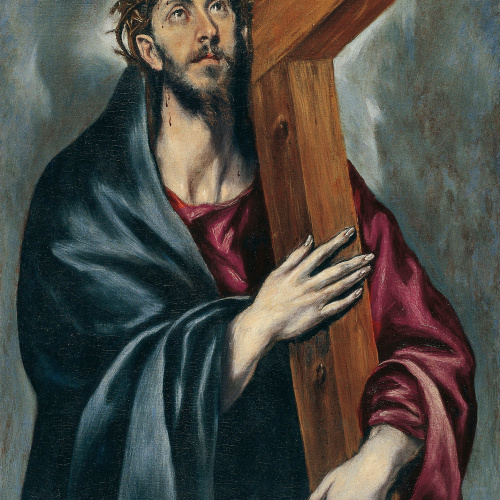 image for: Doménikos Theotokópoulos (El Greco) - Crist amb la Creu - Entre 1590-1595