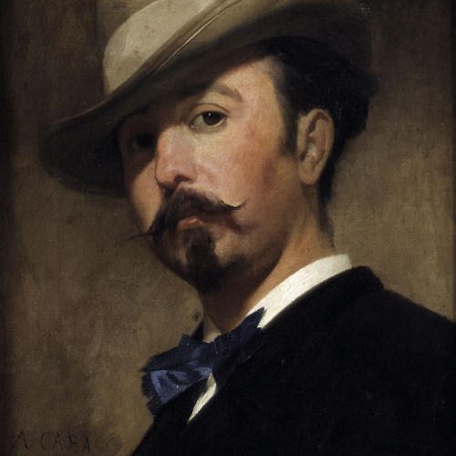 image for: Antoni Caba - Retrat del pintor Joaquim Vayreda - 1870