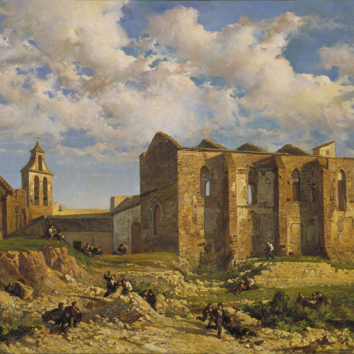 image for: Ramon Martí i Alsina - Ruïnes de l&#039;església del Sant Sepulcre - Barcelona, 1862
