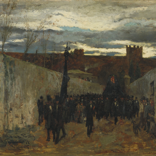 image for: Ramon Tusquets - Enterrament de Fortuny - 1874