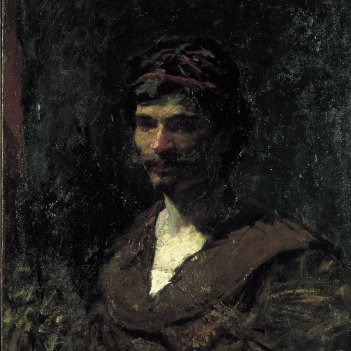 image for: Marià Fortuny - Bust d&#039;home. Al·legoria de Bacus - Cap a 1868