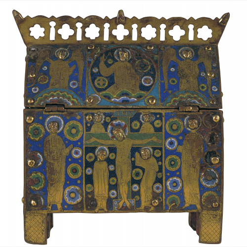 image for: Anònim - Arqueta: Crucifixió - Llemotges, cap a 1210-1220