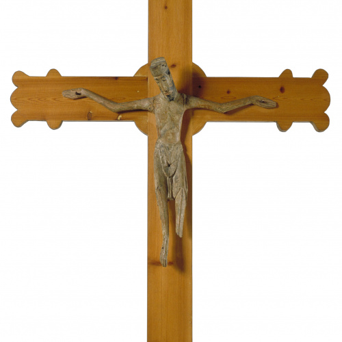 image for: Anònim - Crist de Santa Maria de Taüll - Segle XII (creu actual moderna)