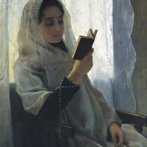 image for: Joan Llimona - Lectura - 1891