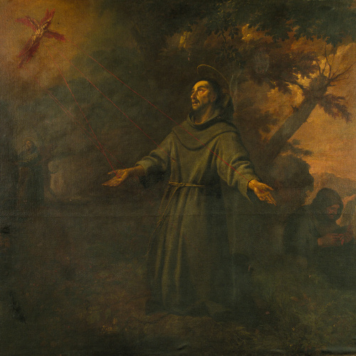 image for: Antoni Viladomat - Sant Francesc rep els estigmes - Cap a 1729-1733