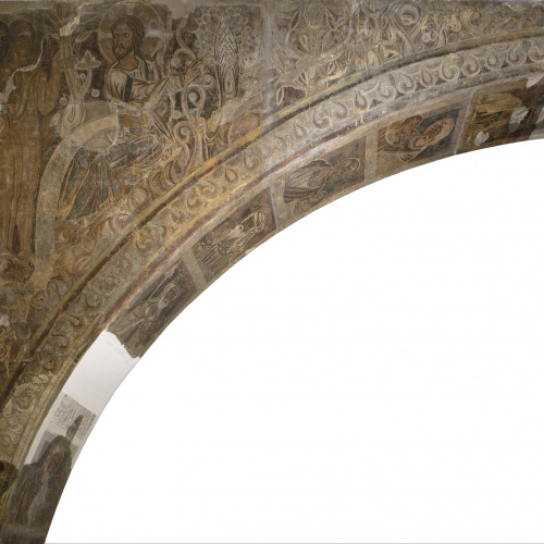 image for: Mestre de la sala capitular de Sixena - Déu mostra el Paradís a Adam i Eva, de la sala capitular de Sixena - Entre 1196-1200