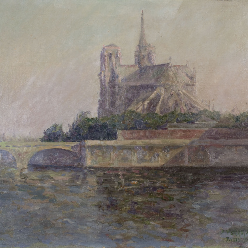 image for: Pere Ysern - Ribera del Sena a l&#039;Illa de França - París, 1911