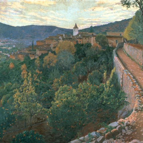 image for: Santiago Rusiñol - Capvespre - Mallorca, 1906