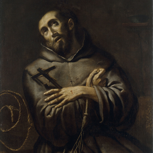 image for: Anònim. Itàlia. Llombardia - Sant Francesc d&#039;Assís en èxtasi - Entre 1615-1635