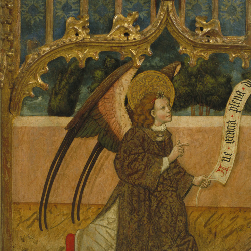 image for: Segon Mestre d’Estopanyà - Arcàngel Gabriel d&#039;una Anunciació - Cap a 1450